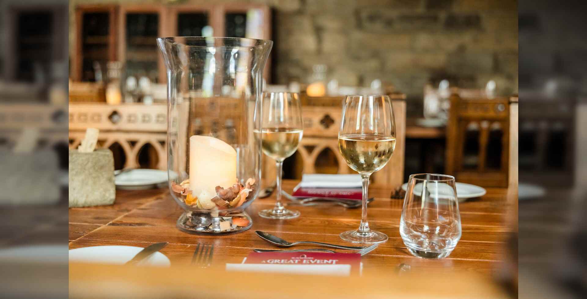 Communal Wine Tasting Supper - Blackfriars Restaurant and Banquet Hall at Neville Hall
