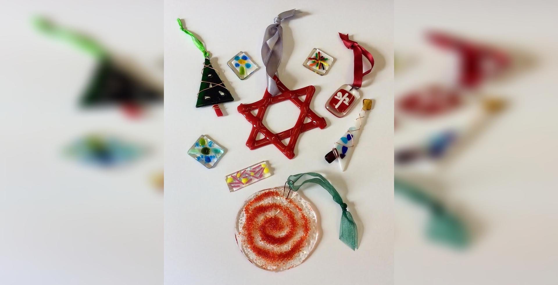 Fused Glass Christmas Decorations With Kimoci Glass - Shipley Art Gallery
