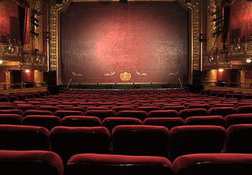 Empty seats in a performance theatre
