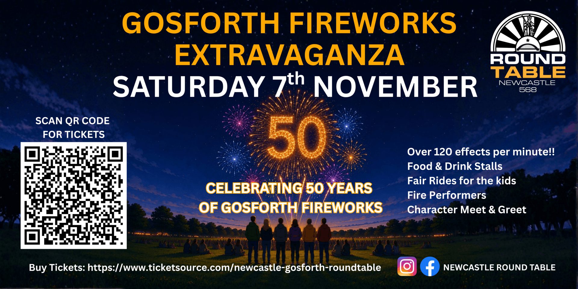 Gosforth Fireworks Extravaganza - Gosforth Sports Association at Neville Hall