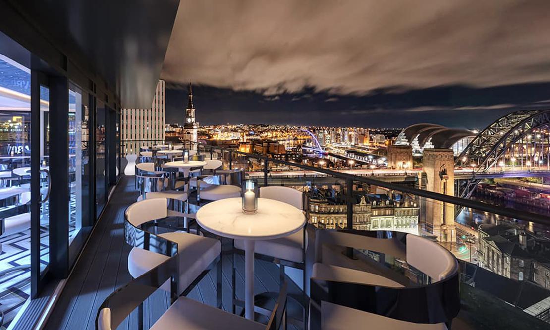 ABOVE Newcastle Rooftop bar The Vermont Hotel Imagery by EYELEVEL Creative