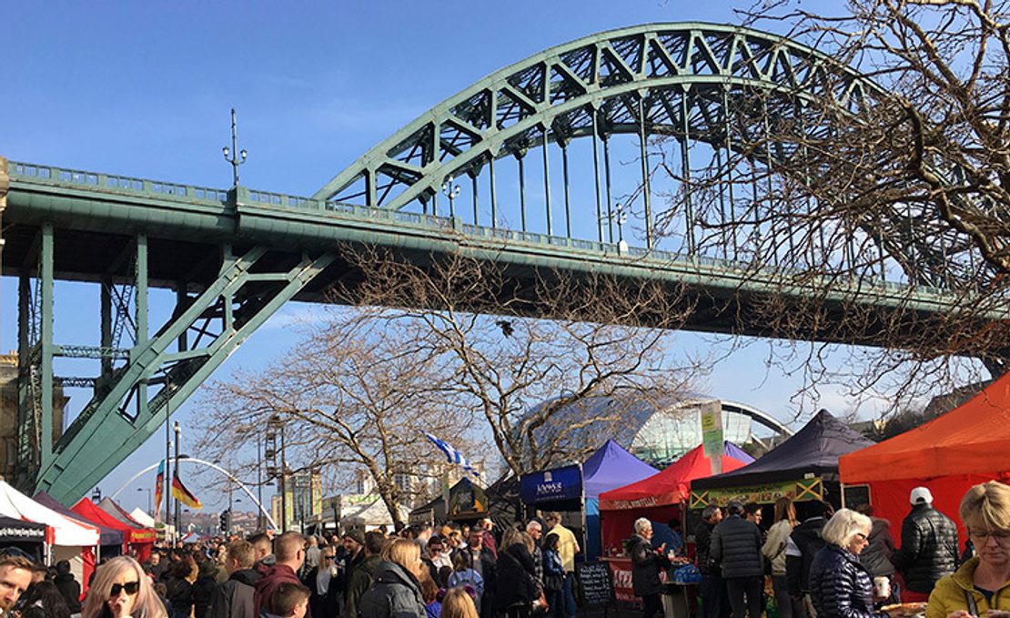 Sunday Quayside Market Newcastle Gateshead Quayside copy